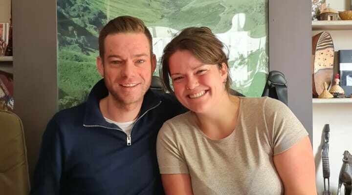 Young Dutch couple visit Underberg to experience Sani Pass